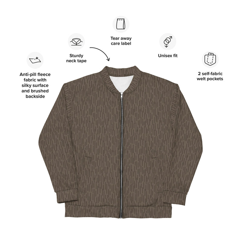 Strichtarn Brown CAMO Unisex Bomber Jacket