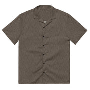 Strichtarn Brown CAMO Unisex Short-Sleeve Button Shirt - 2XS - Button-Up