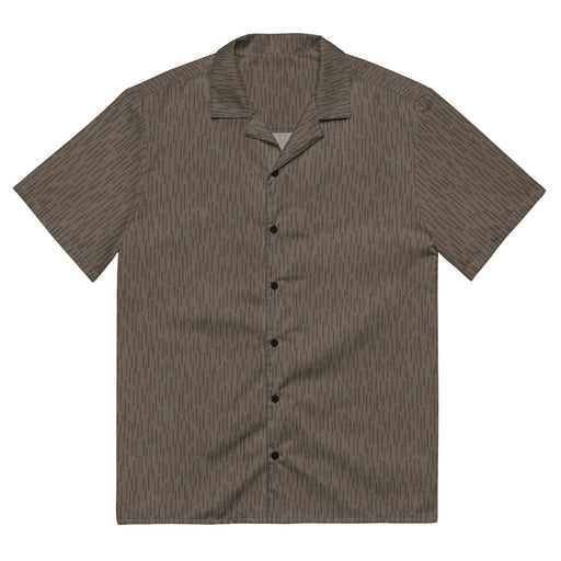 Strichtarn Brown CAMO Unisex Short-Sleeve Button Shirt - 2XS - Button-Up