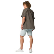 Strichtarn Brown CAMO Unisex Short-Sleeve Button Shirt - Button-Up
