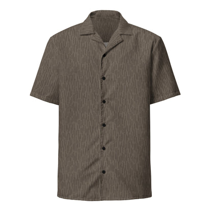 German Strichtarn Brown CAMO Unisex button shirt - Button Shirts
