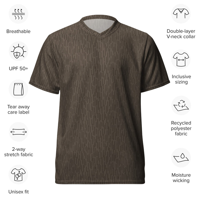 Strichtarn Brown CAMO Unisex Sports Jersey