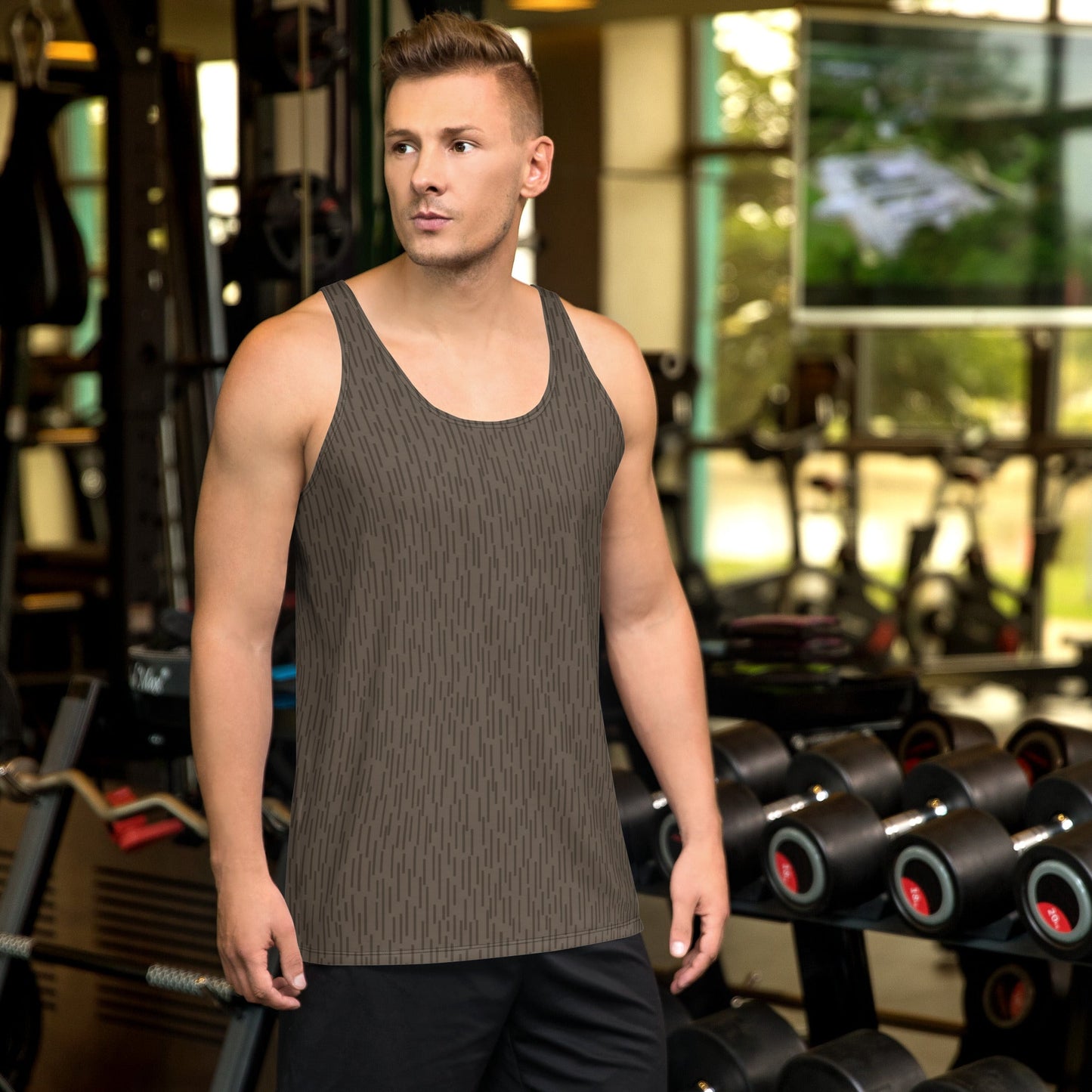 German Strichtarn Brown CAMO Unisex Tank Top - XS