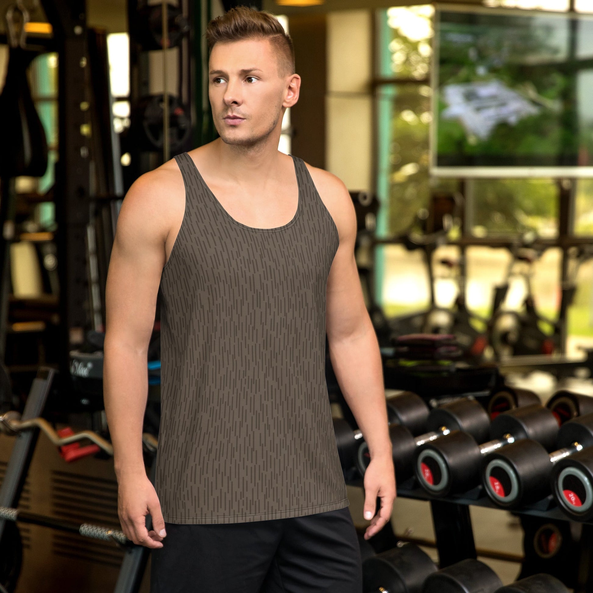 German Strichtarn Brown CAMO Unisex Tank Top - XS