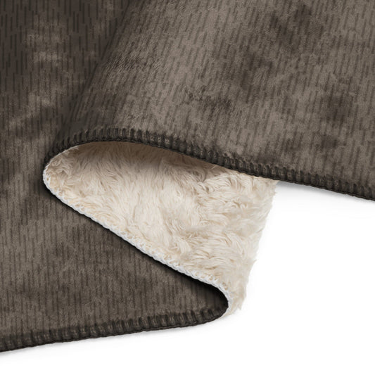 German Strichtarn Brown CAMO Sherpa blanket - Blankets