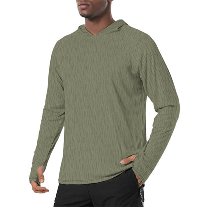 German Strichtarn Summer CAMO Mens Sunscreen Sports Hoodie With Thumb Holes