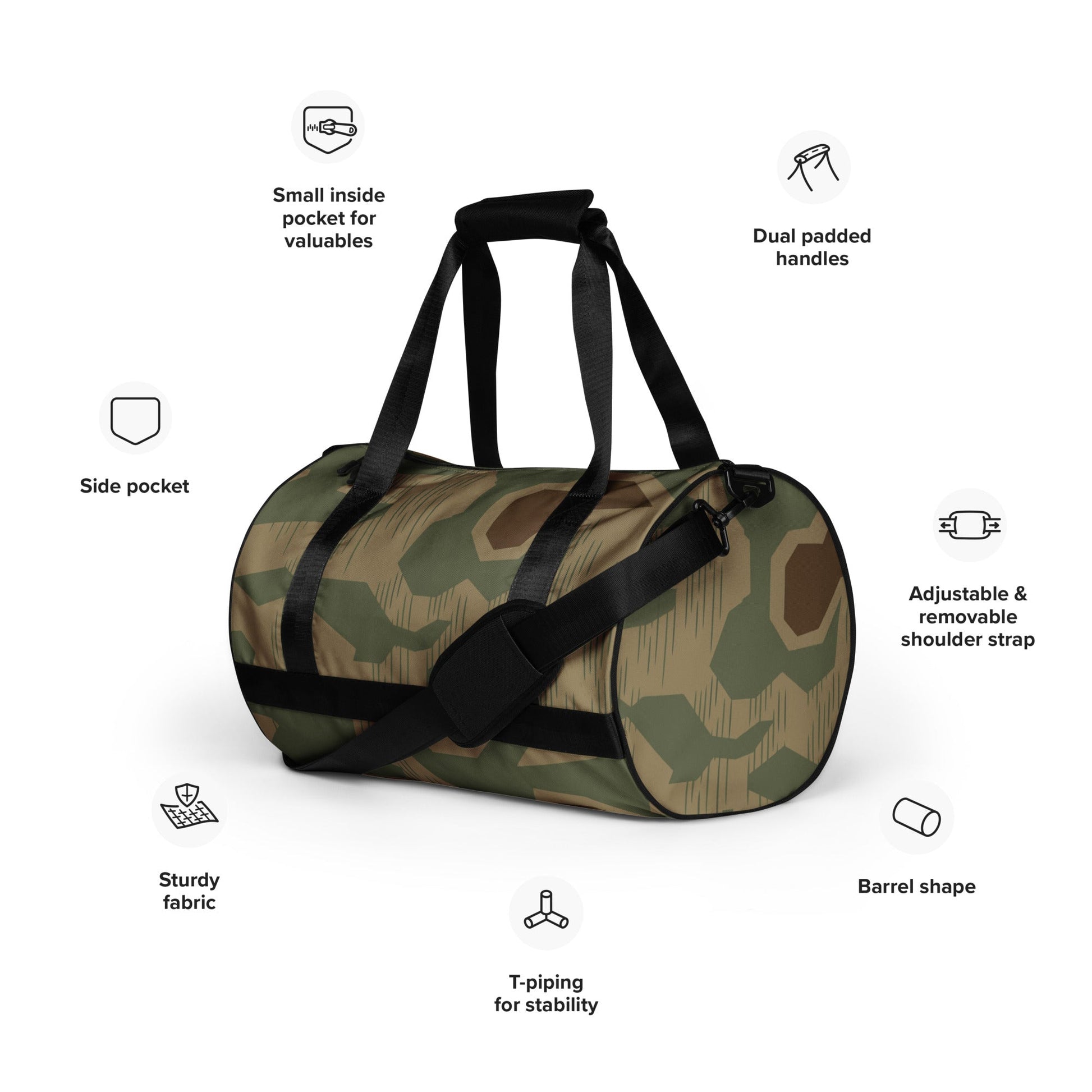 German Sumpfmuster 43 CAMO Gym Bag