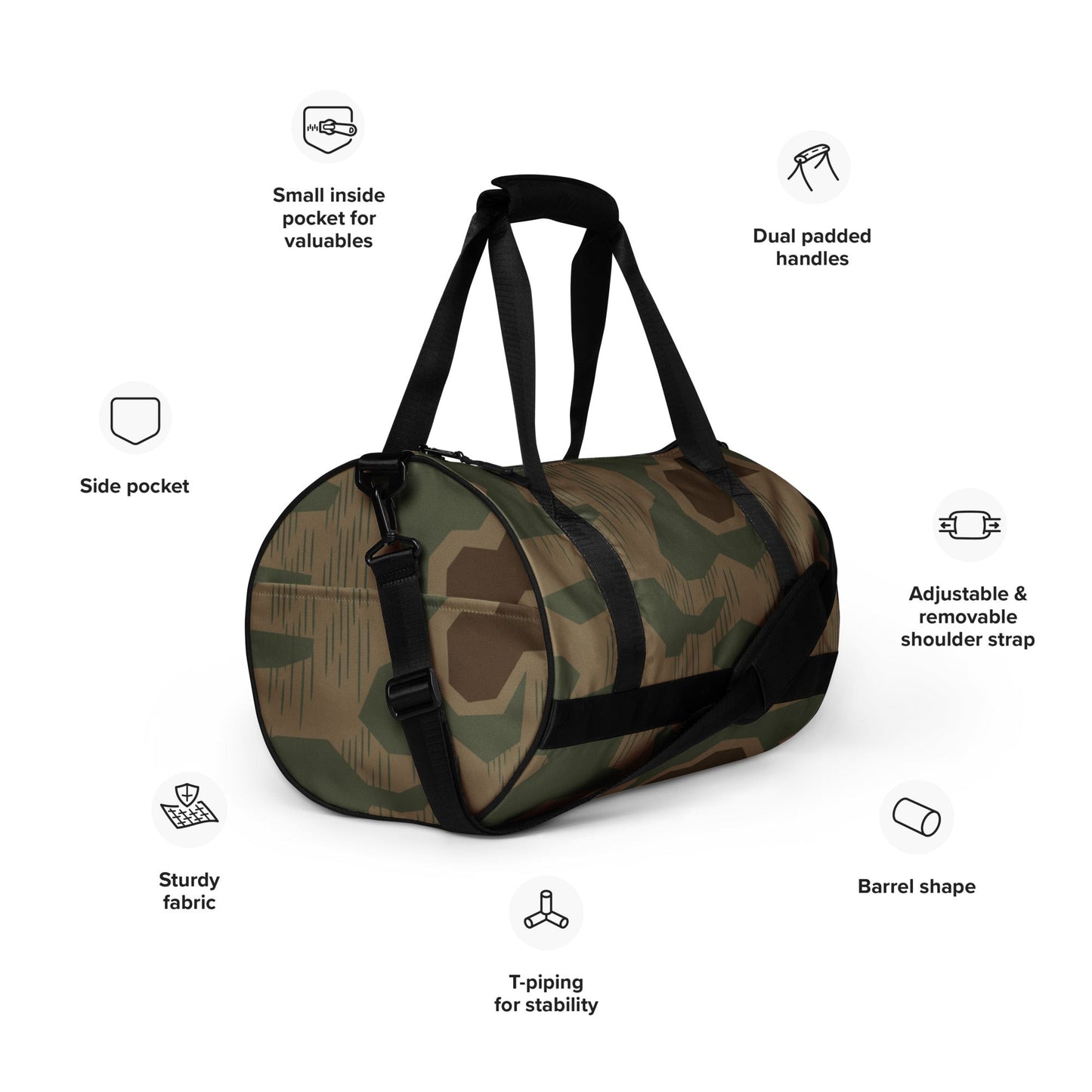 German Sumpfmuster 43 CAMO Gym Bag