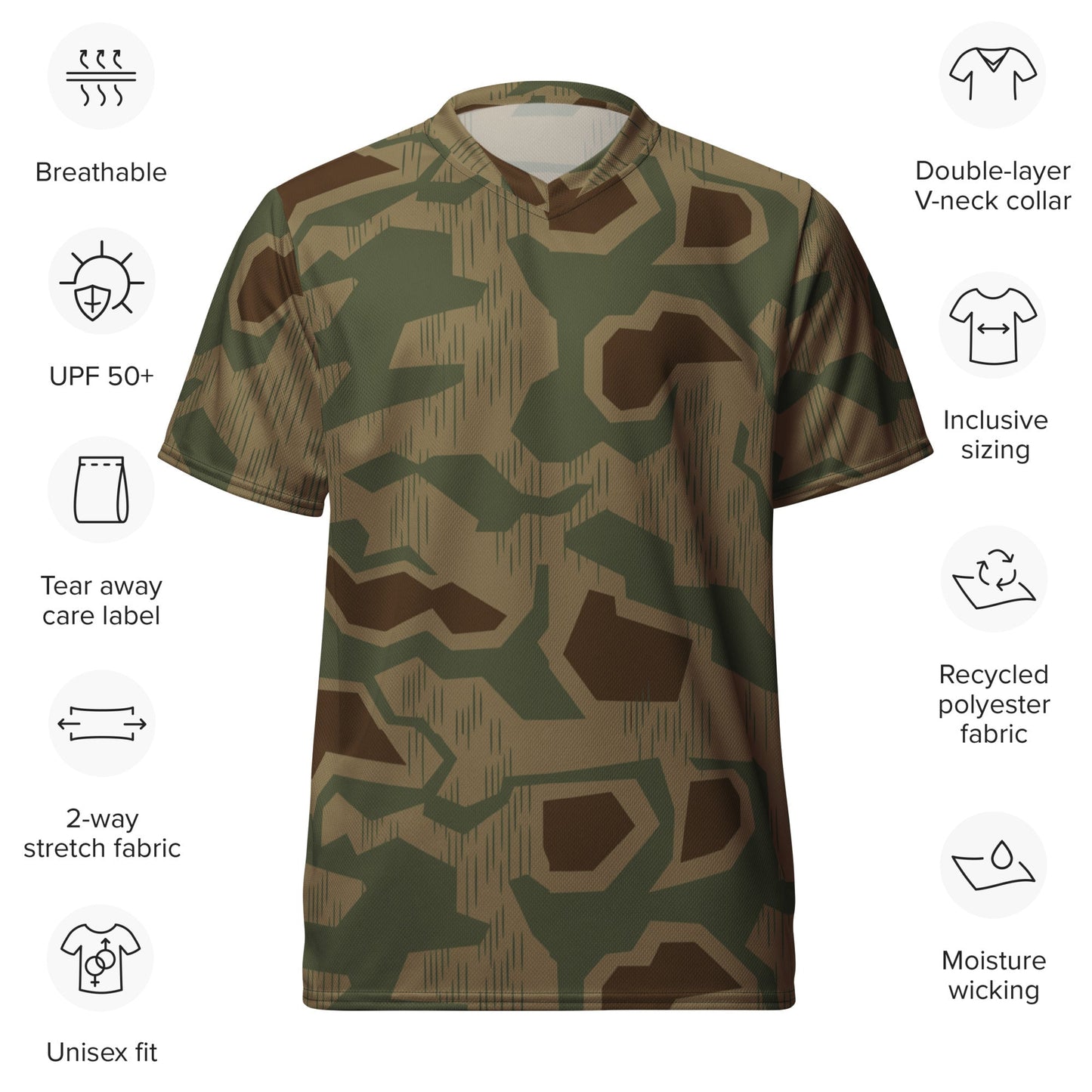 German Sumpfmuster 43 CAMO Unisex Sports Jersey