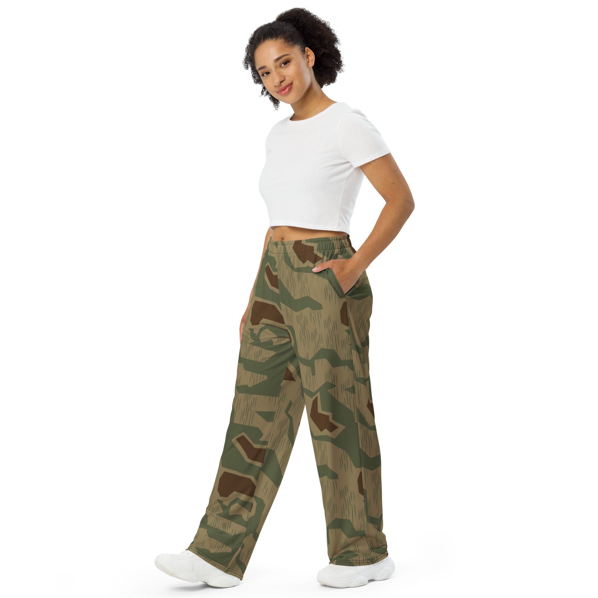 CAMO HQ - German Sumpfmuster 43 CAMO Unisex Wide-Leg Leisure Pants