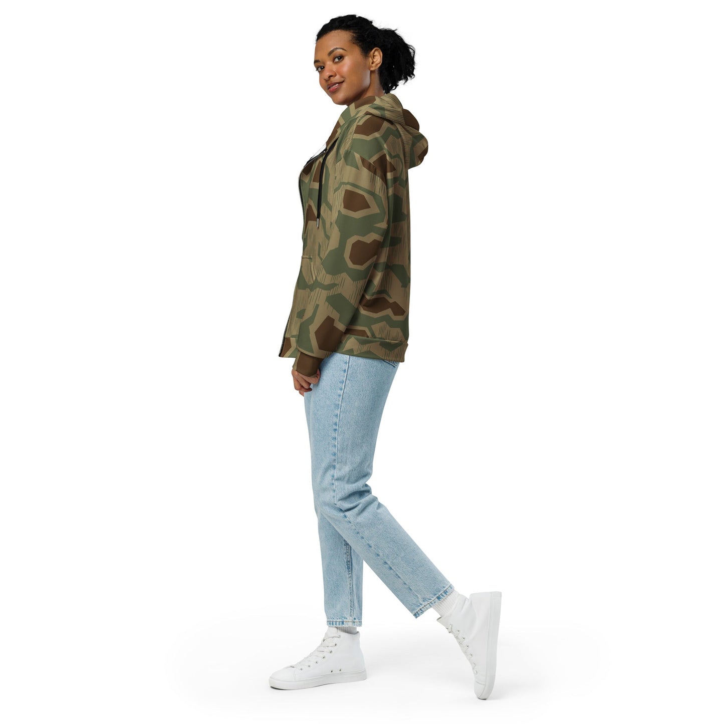 German Sumpfmuster 43 CAMO Unisex zip hoodie - Zip Hoodies