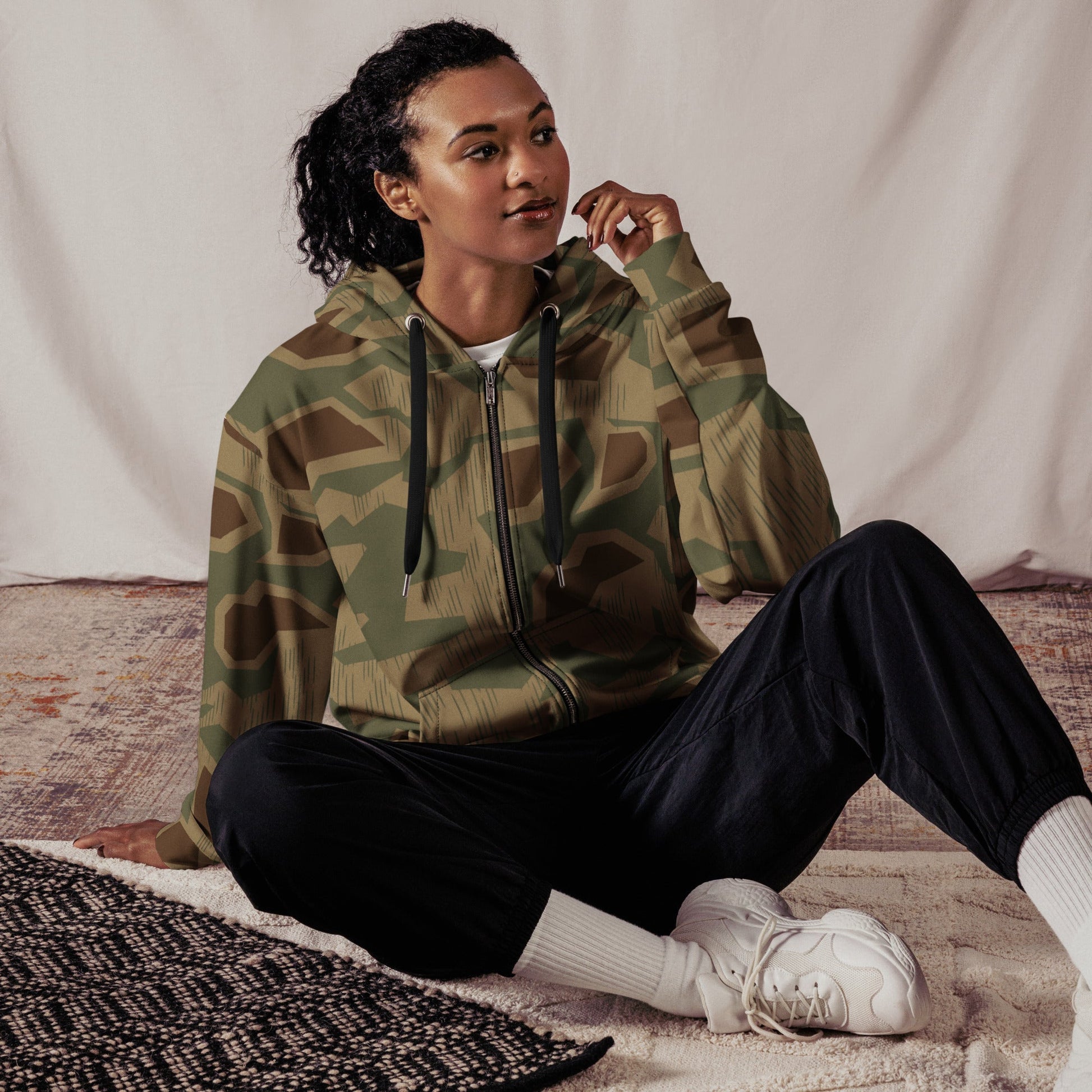 German Sumpfmuster 43 CAMO Unisex zip hoodie - Zip Hoodies