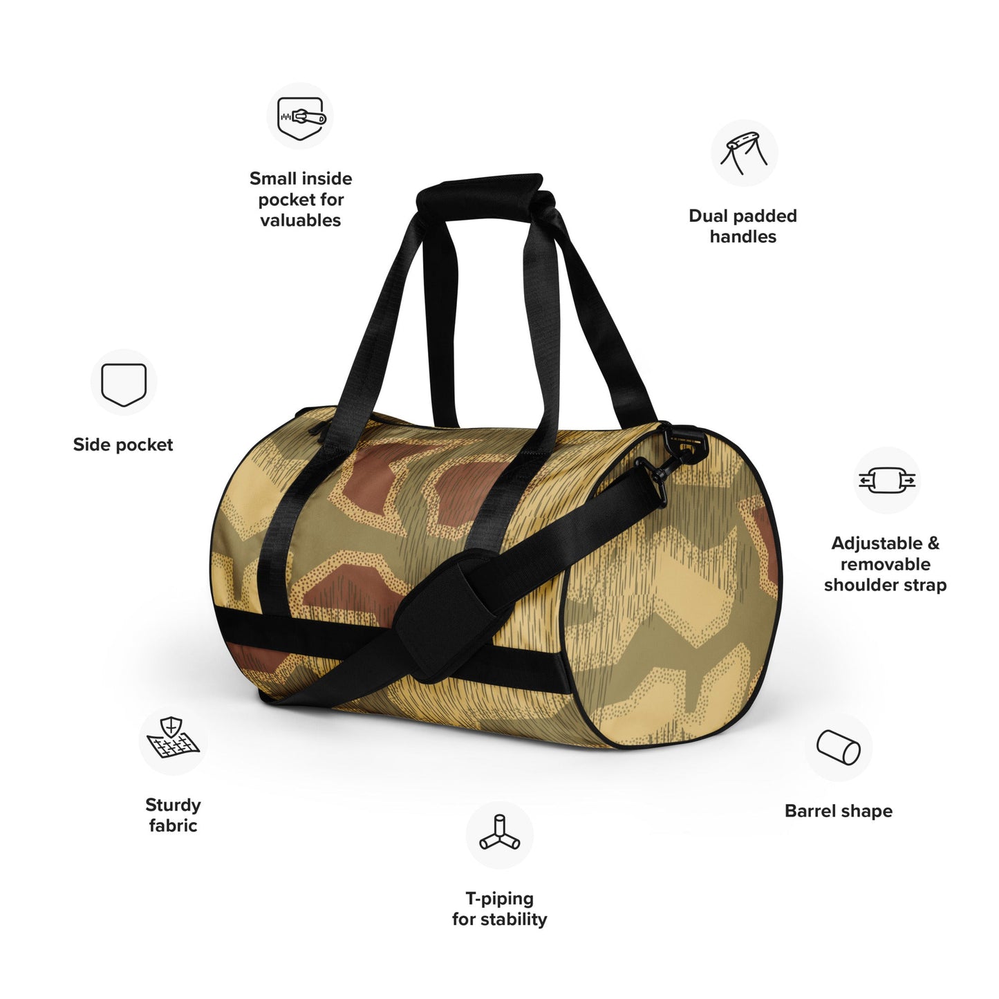 German Sumpfmuster 44 CAMO gym bag - Gym Bags