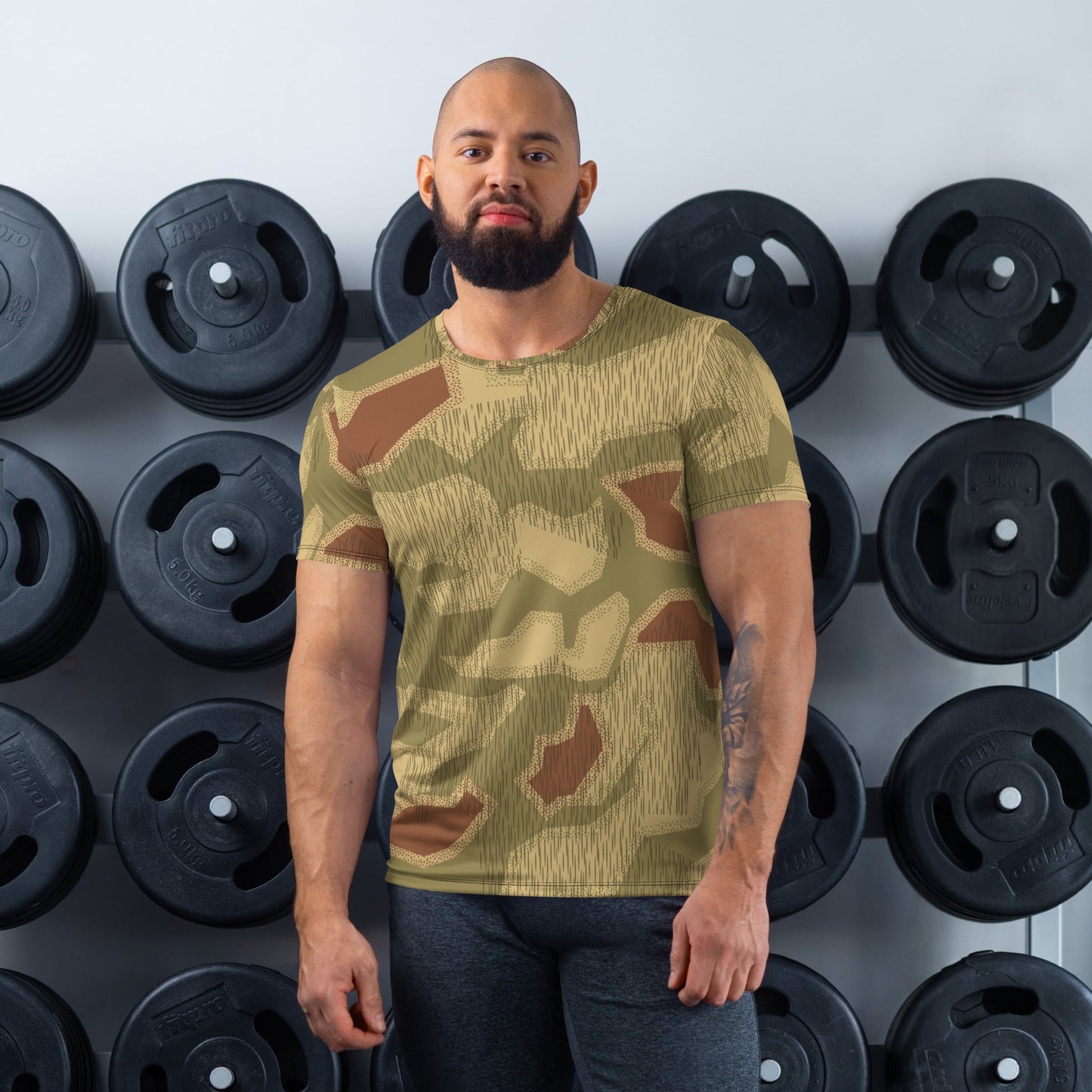 German Sumpfmuster 44 CAMO Mens Athletic T-shirt - XS - T-Shirts