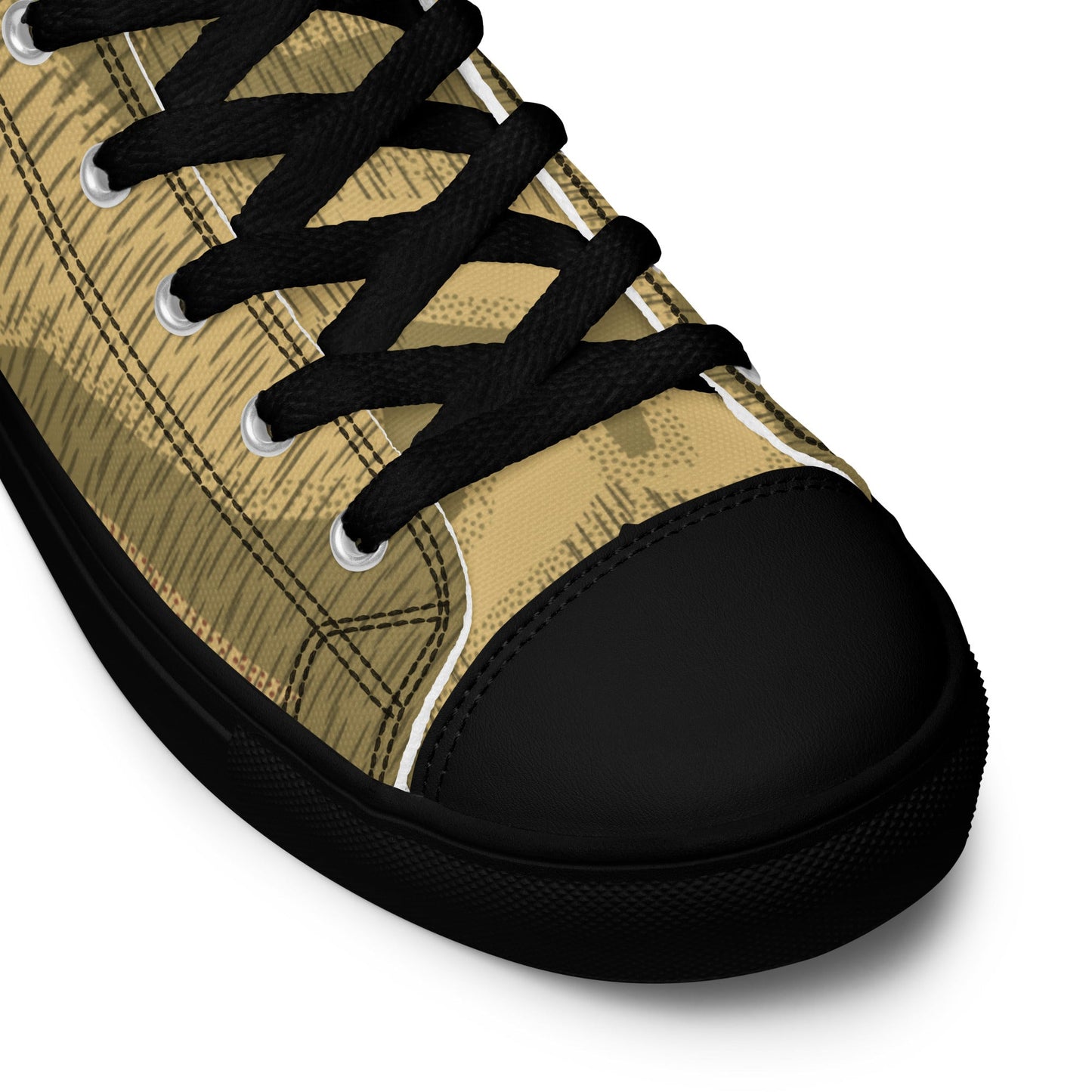 German Sumpfmuster 44 CAMO Mens High-Top Canvas Shoes
