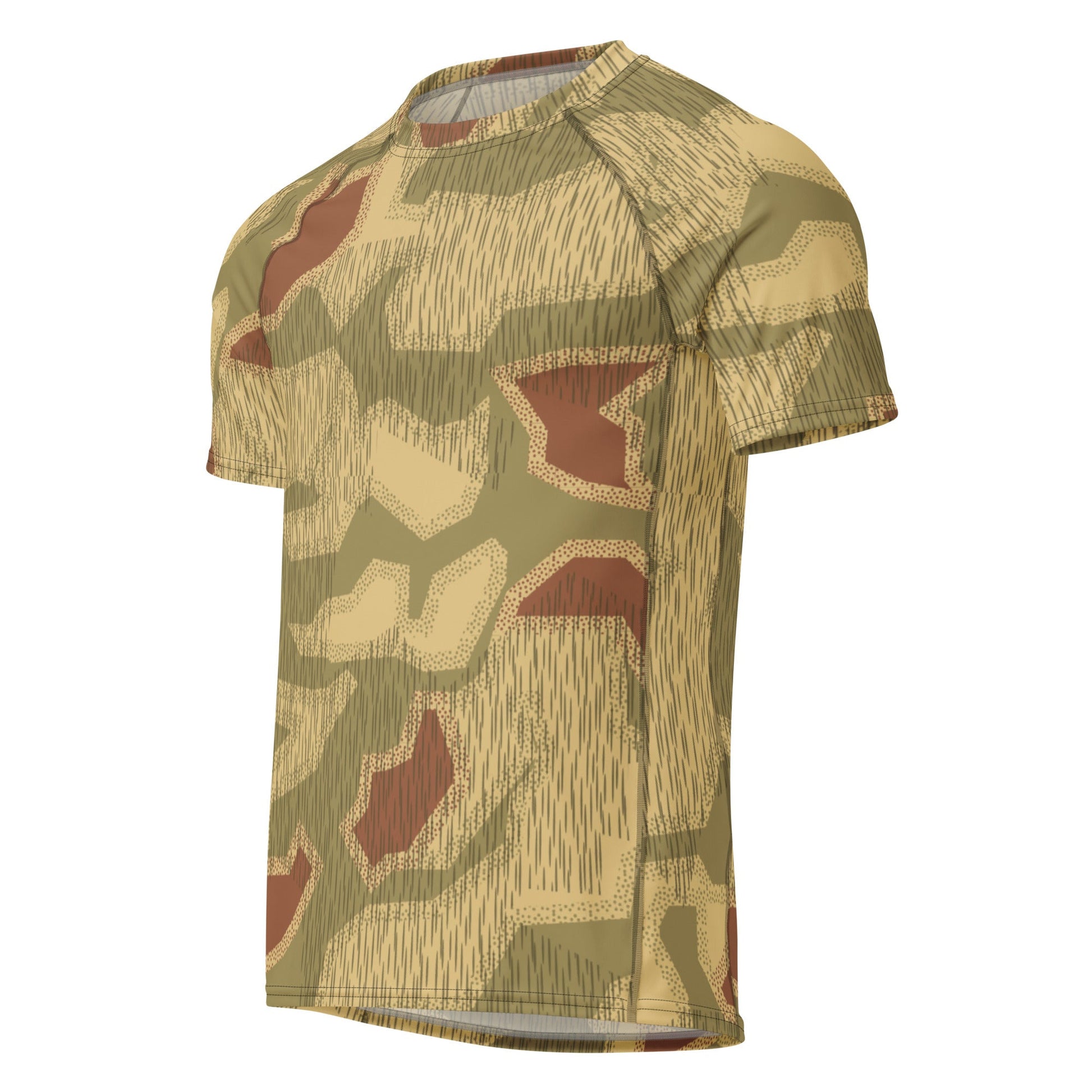 German Sumpfmuster 44 CAMO Mens Short-Sleeve Rash Guard - Short-sleeve Guards