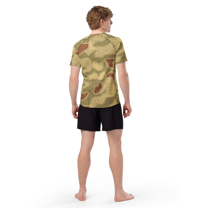 German Sumpfmuster 44 CAMO Mens Short-Sleeve Rash Guard - Short-sleeve Guards