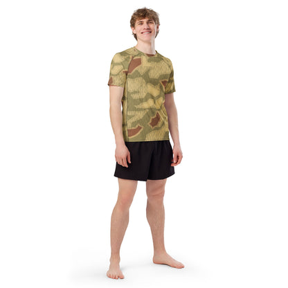 German Sumpfmuster 44 CAMO Mens Short-Sleeve Rash Guard - Short-sleeve Guards