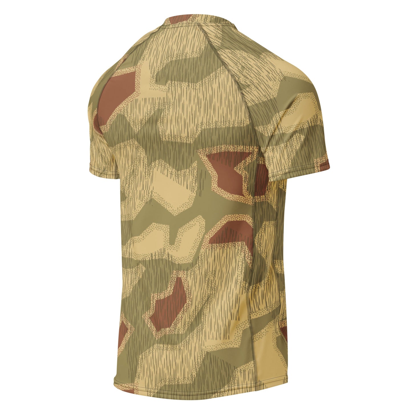 German Sumpfmuster 44 CAMO Mens Short-Sleeve Rash Guard - Short-sleeve Guards