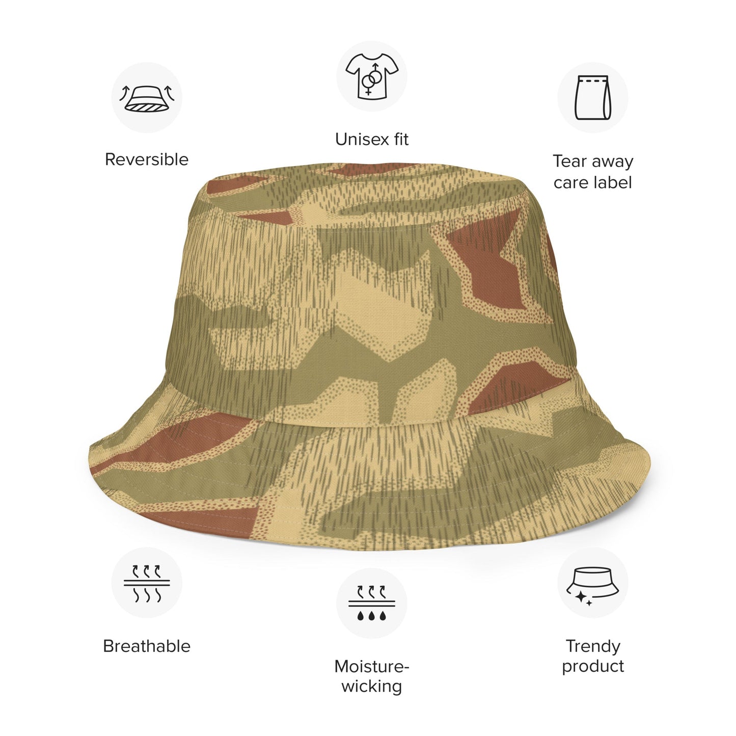 German Sumpfmuster 44 CAMO Reversible bucket hat - Bucket Hats