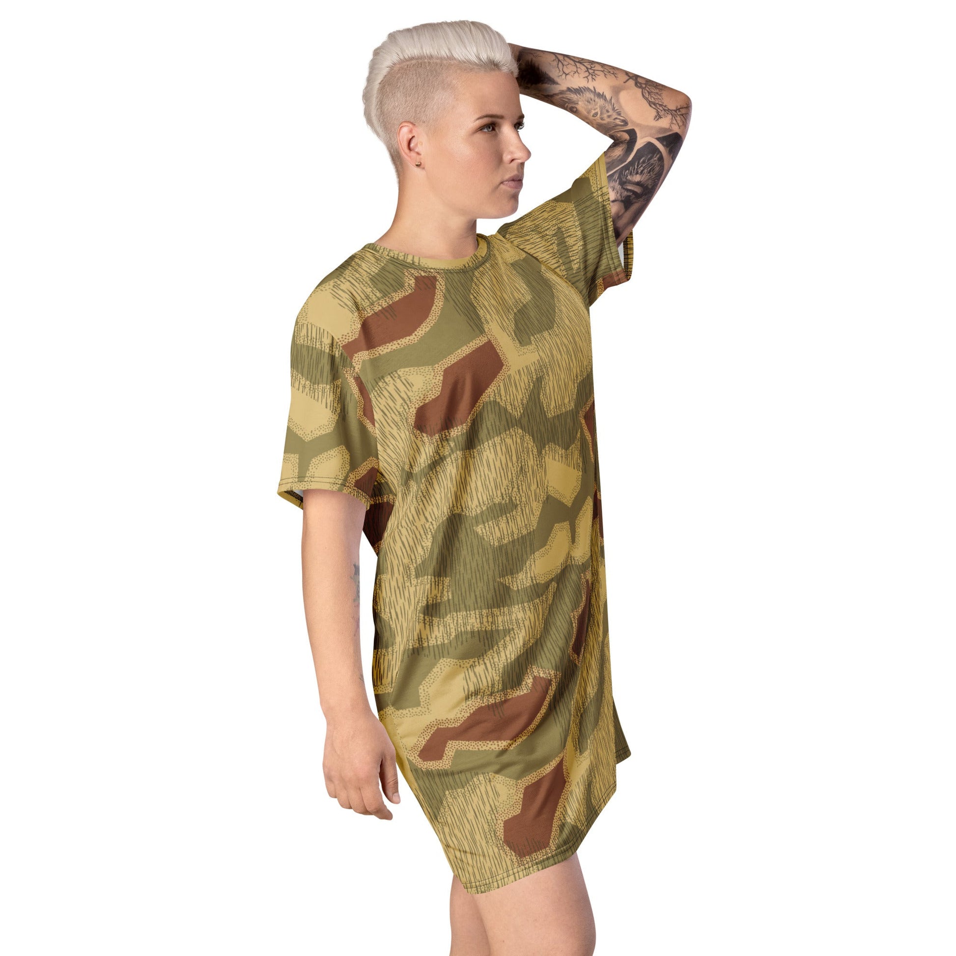 German Sumpfmuster 44 CAMO T-shirt dress - Womens T-Shirt Dresses