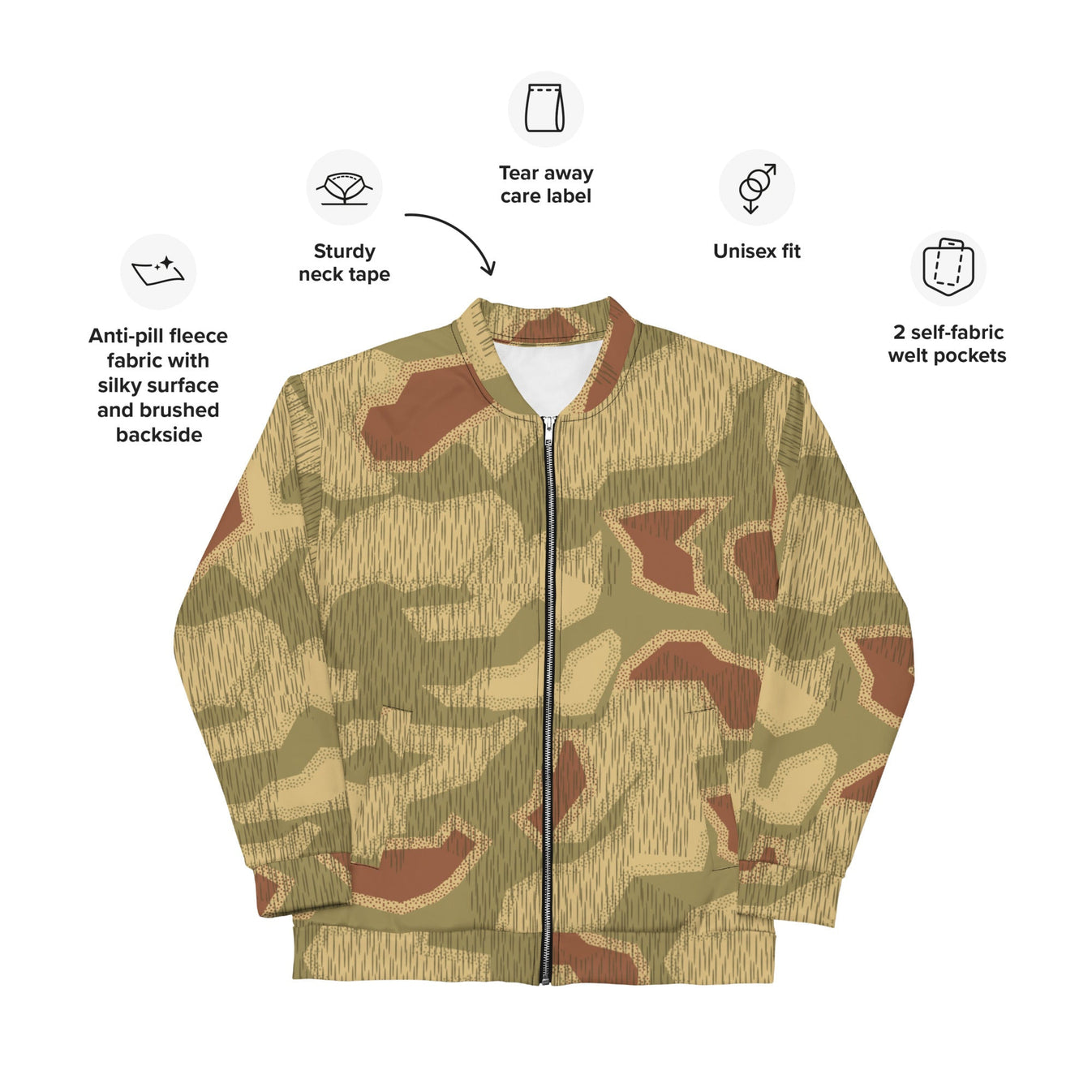 CAMO HQ - German Sumpfmuster 44 CAMO Unisex Bomber Jacket - Worldwide ...