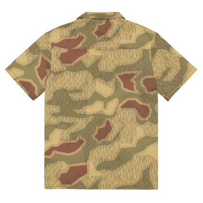 German Sumpfmuster 44 CAMO Unisex Short-Sleeve Button Shirt