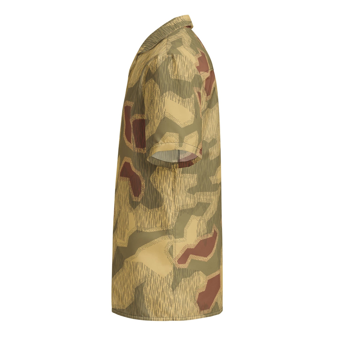 German Sumpfmuster 44 CAMO Unisex Short-Sleeve Button Shirt