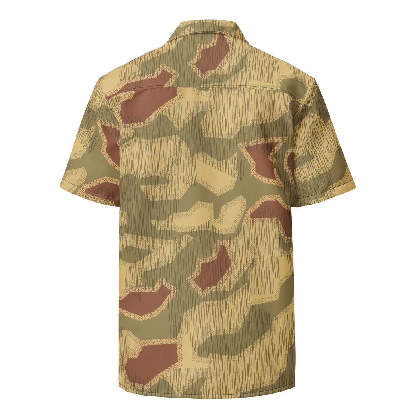 German Sumpfmuster 44 CAMO Unisex Short-Sleeve Button Shirt
