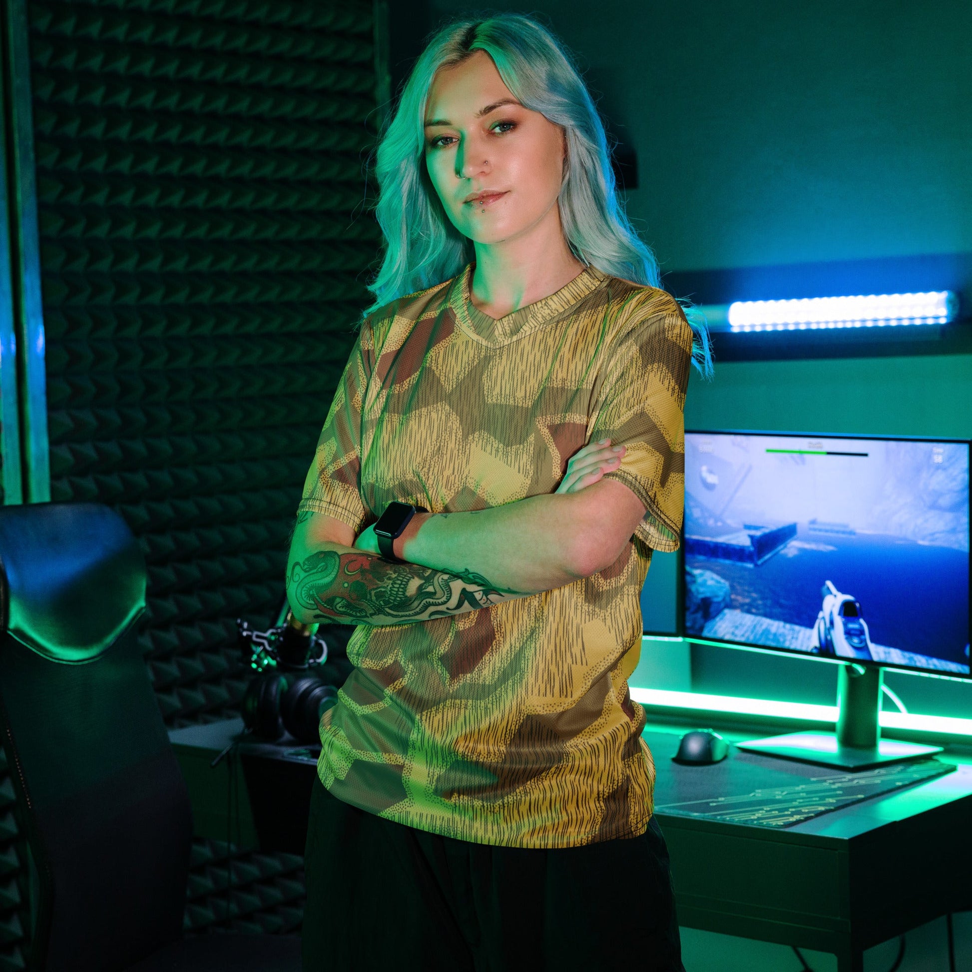 German Sumpfmuster 44 CAMO unisex sports jersey - Sports Jerseys