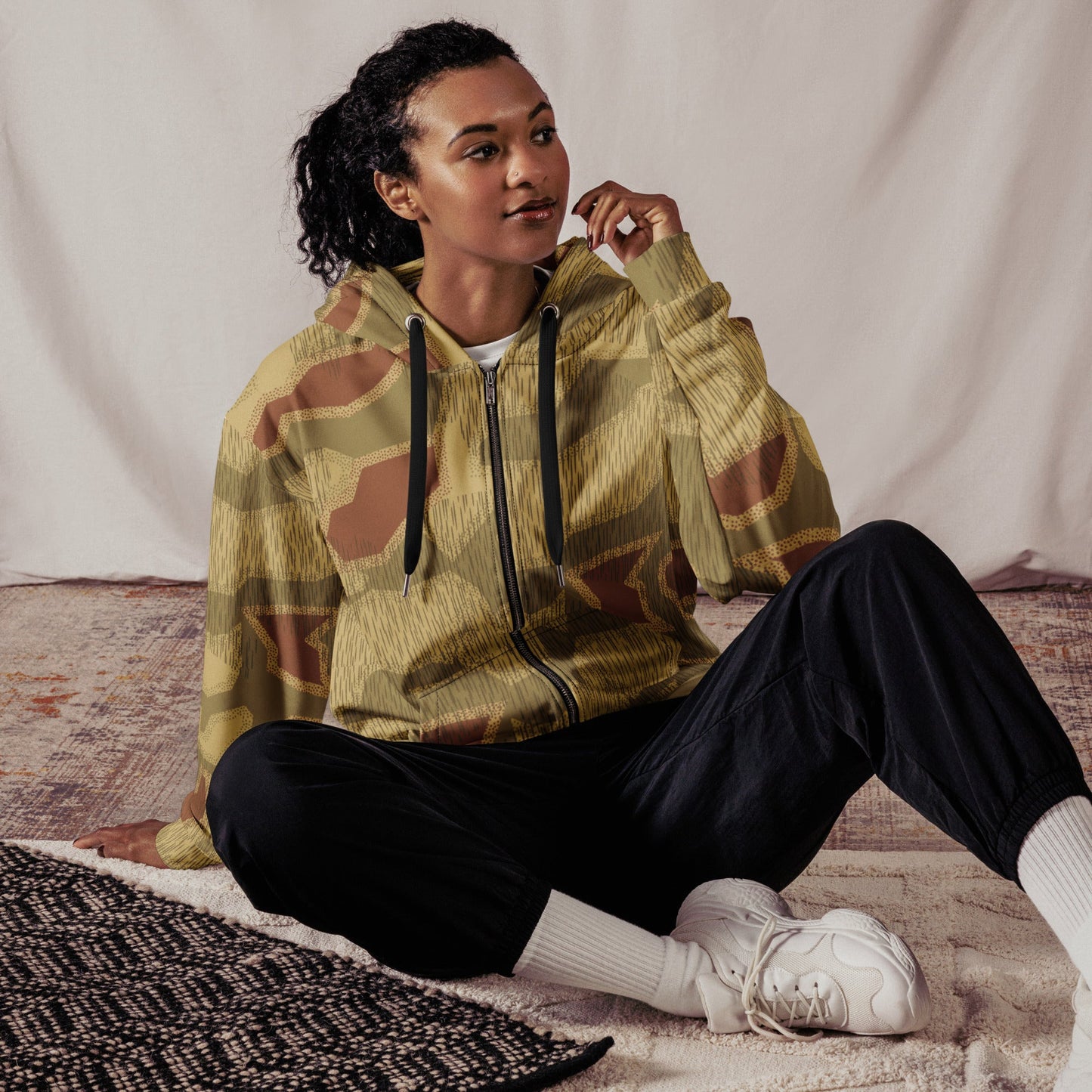 German Sumpfmuster 44 CAMO Unisex zip hoodie - Zip Hoodies