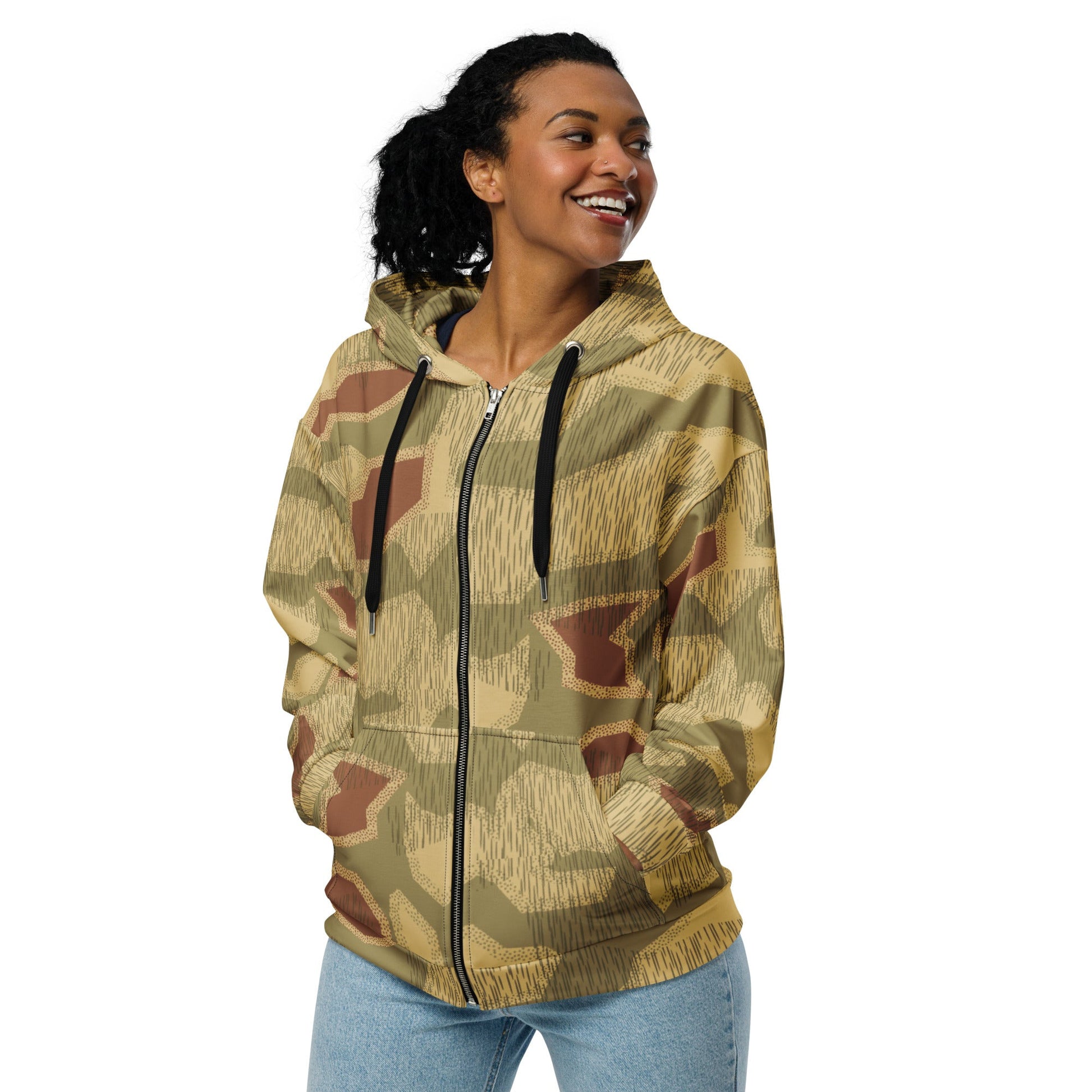 German Sumpfmuster 44 CAMO Unisex zip hoodie - Zip Hoodies