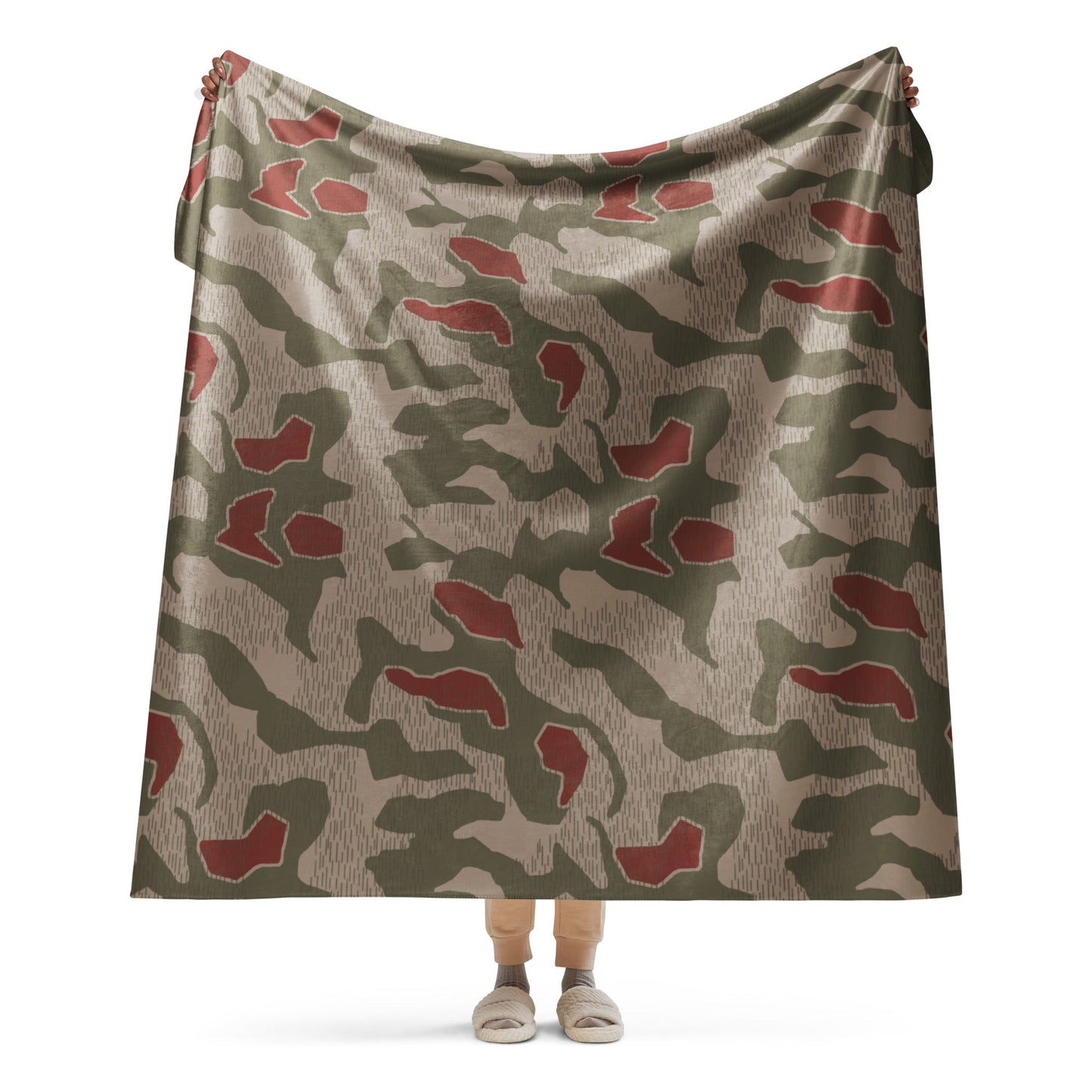 German Sumpfmuster BGS CAMO Sherpa blanket - 60″×80″ - Blankets