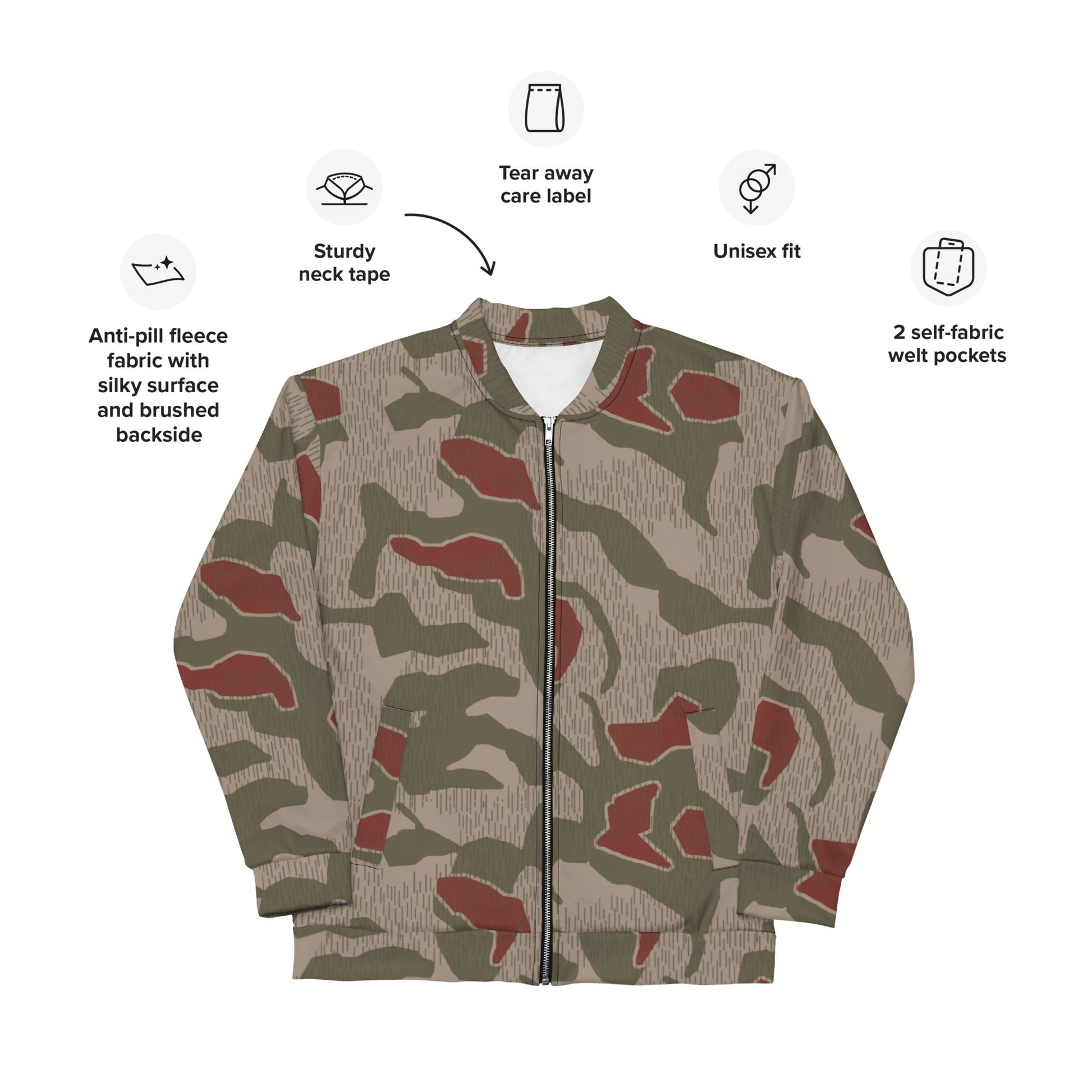 German Sumpfmuster BGS CAMO Unisex Bomber Jacket - Jackets