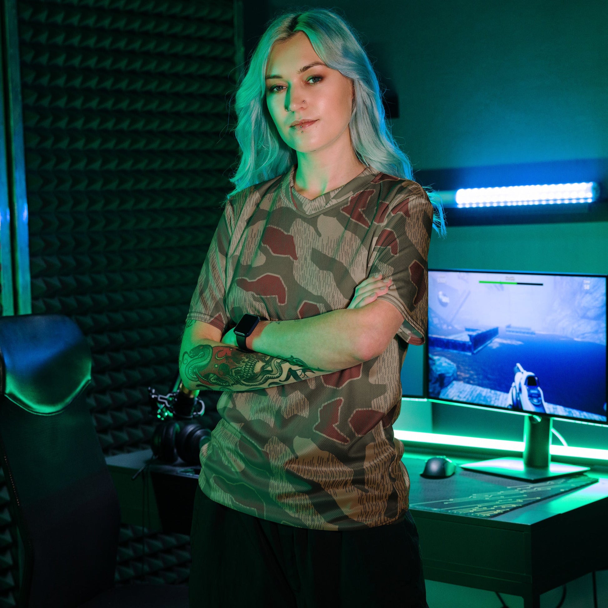 German Sumpfmuster BGS CAMO unisex sports jersey Sports Jerseys