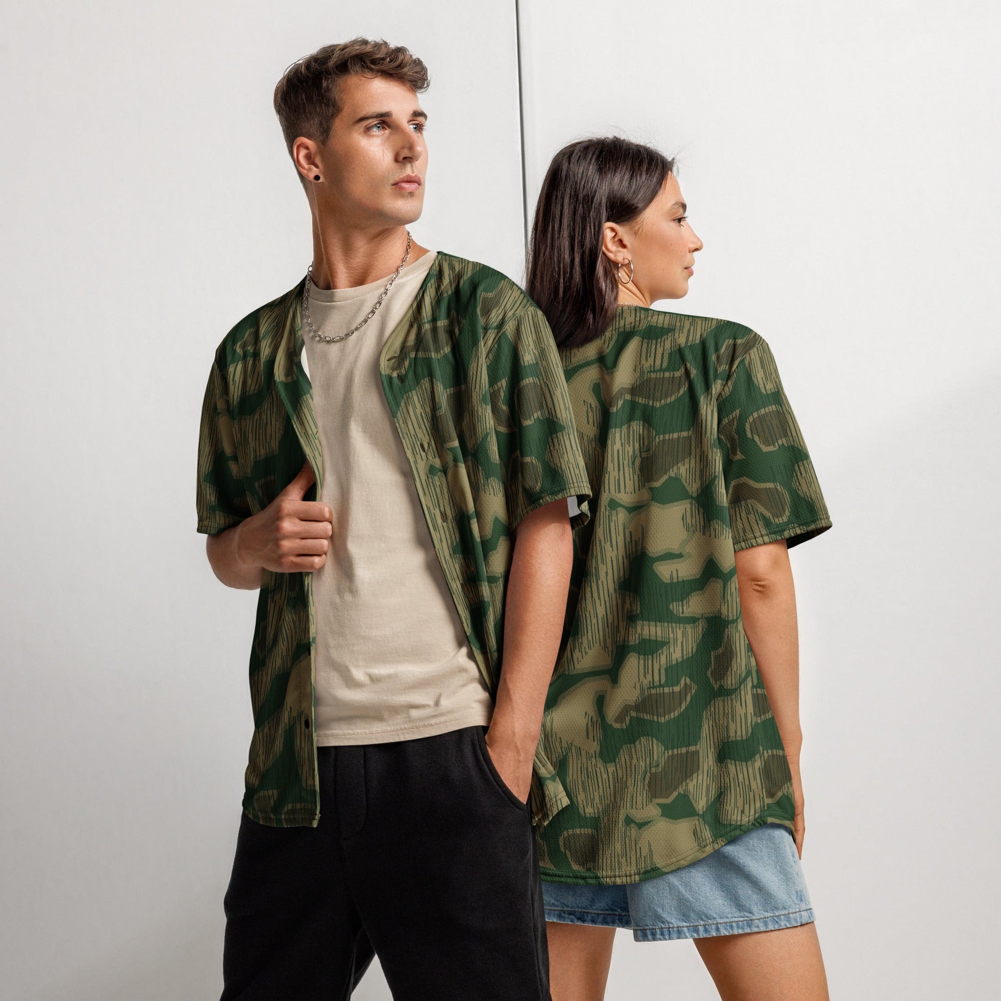 German Sumpfmuster Marsh CAMO baseball jersey - 2XS - Baseball Jerseys