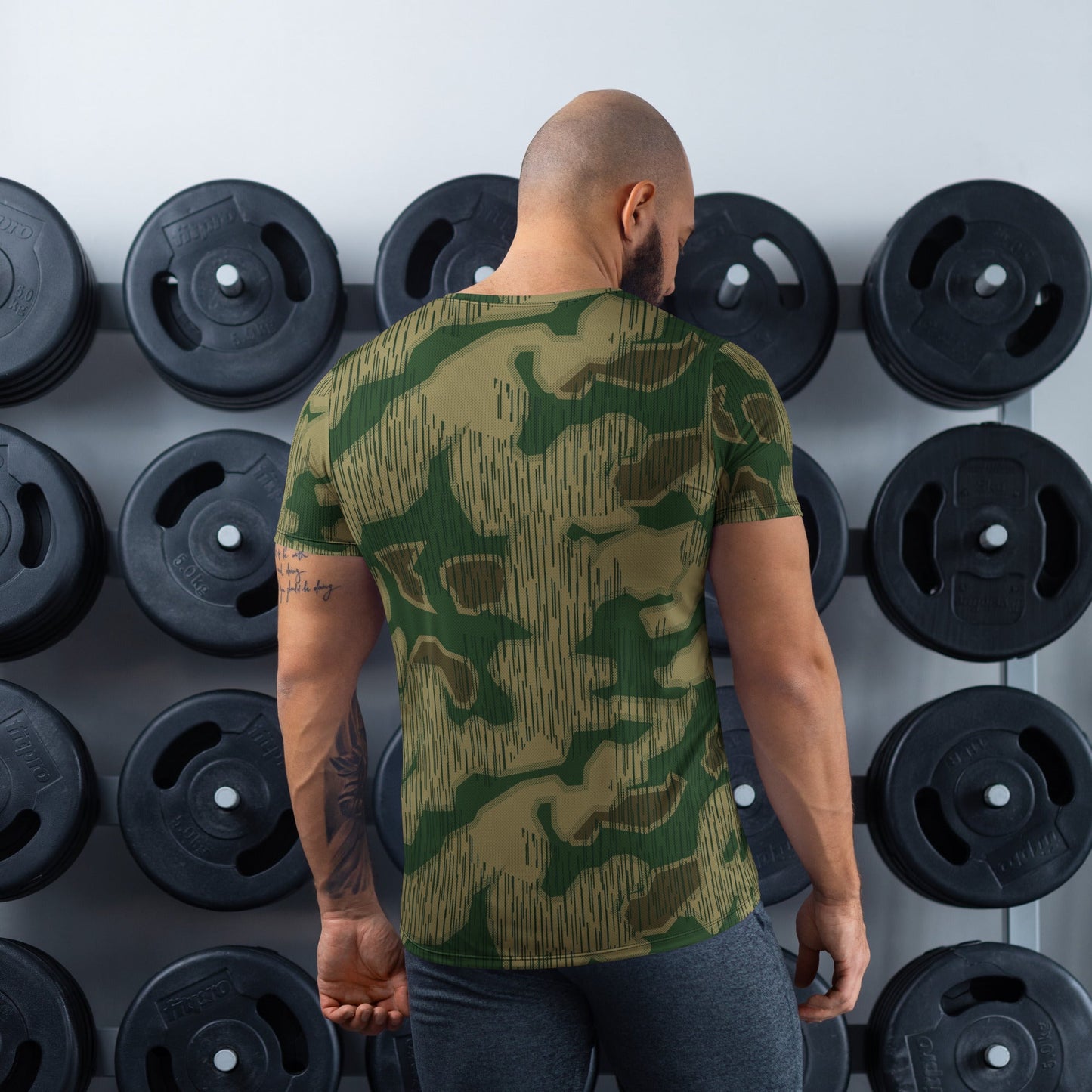 German Sumpfmuster Marsh CAMO Mens Athletic T-shirt - T-Shirts