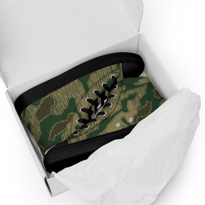 German Sumpfmuster Marsh CAMO Mens high top canvas shoes - High Top Canvas Shoes