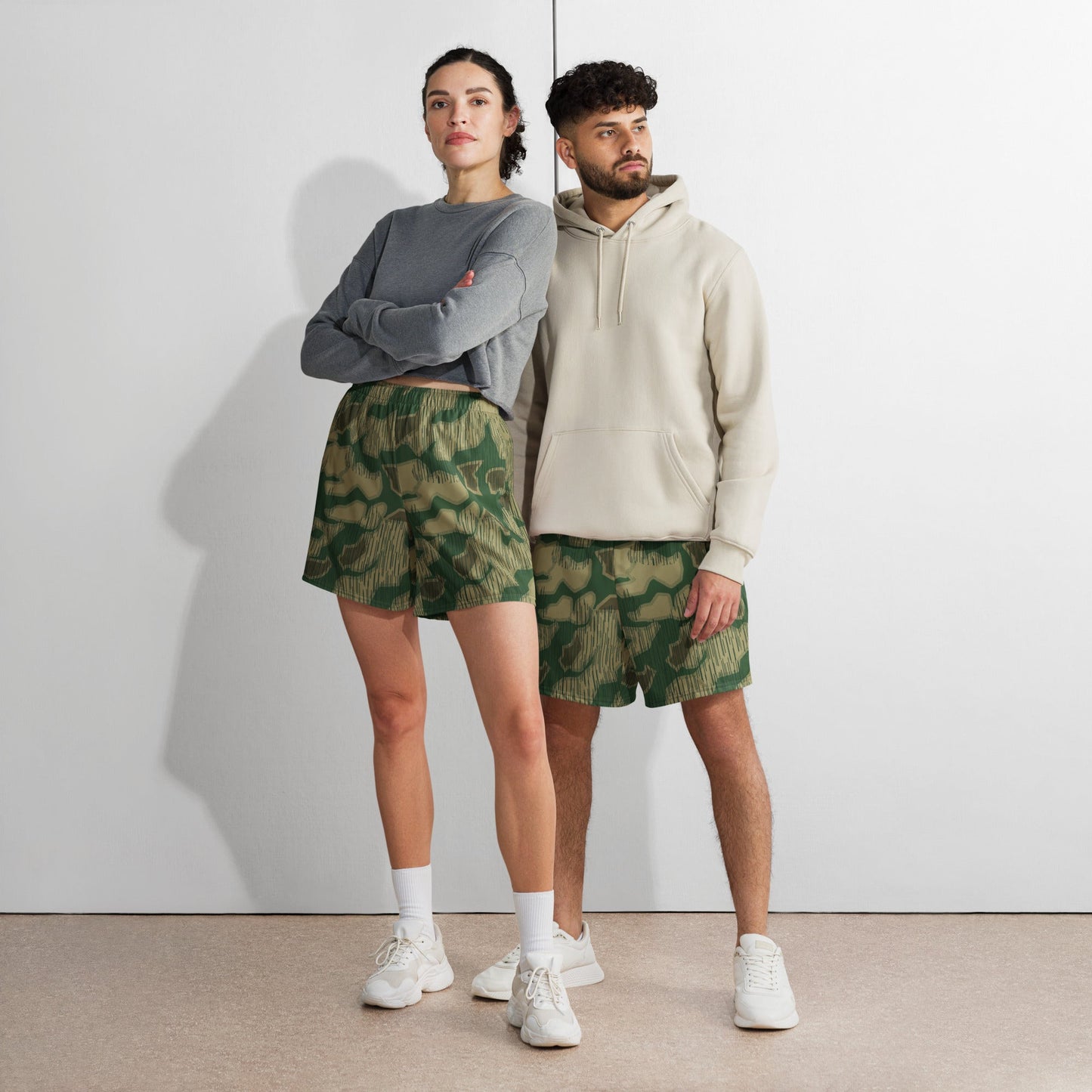 German Sumpfmuster Marsh CAMO Unisex Athletic Long Shorts