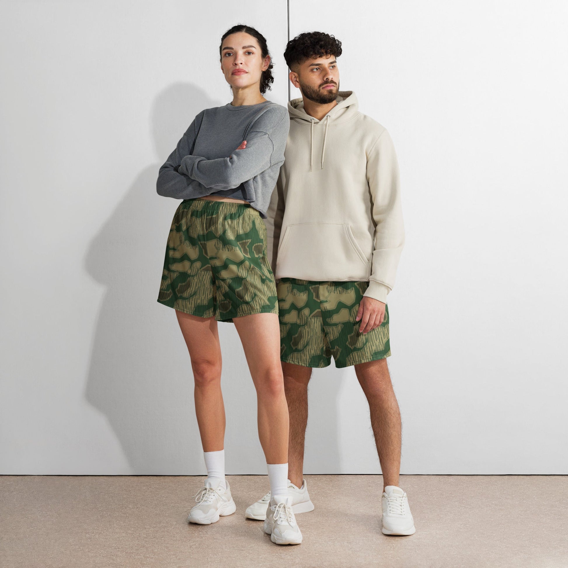 German Sumpfmuster Marsh CAMO Unisex Athletic Long Shorts