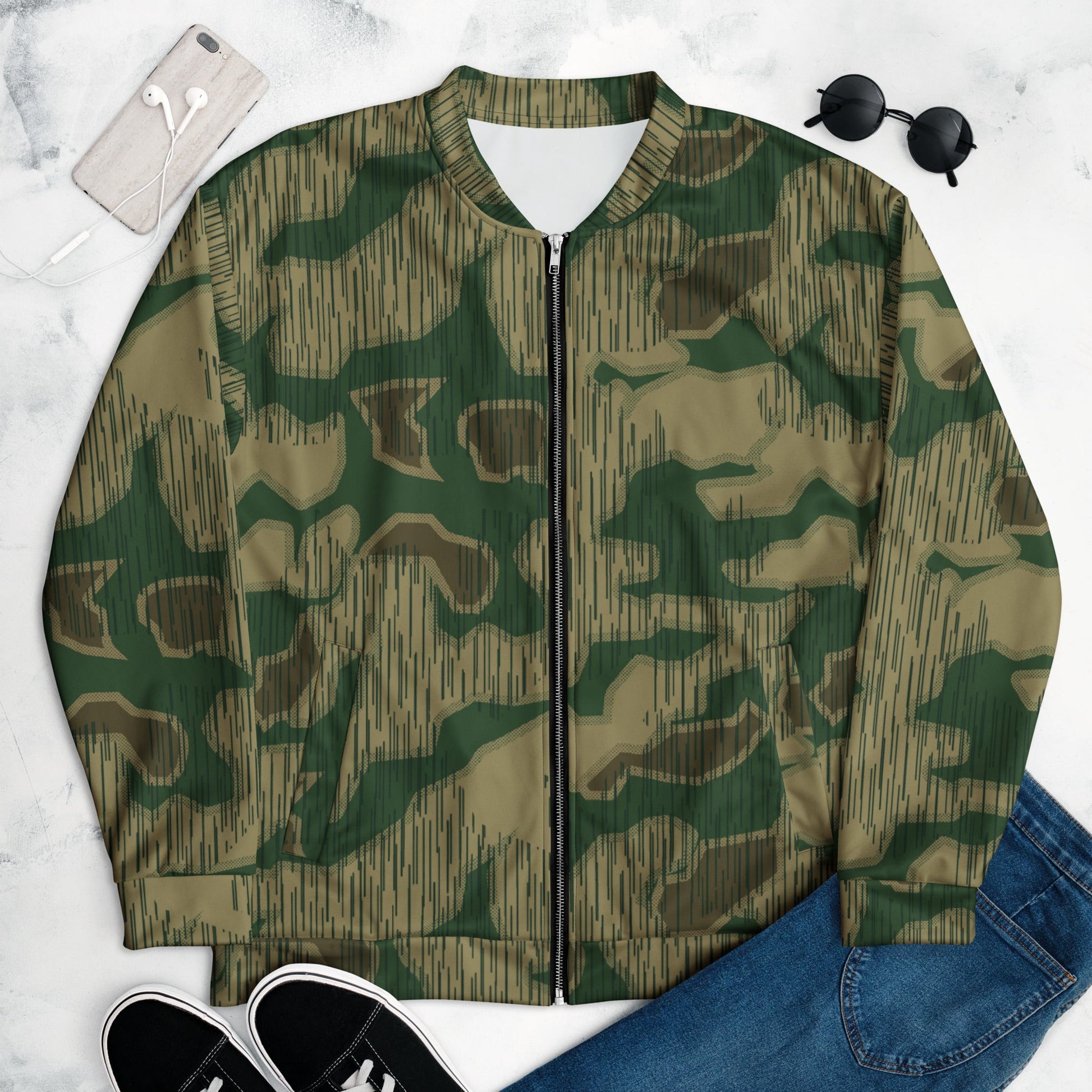 German Sumpfmuster Marsh CAMO Unisex Bomber Jacket - Jackets