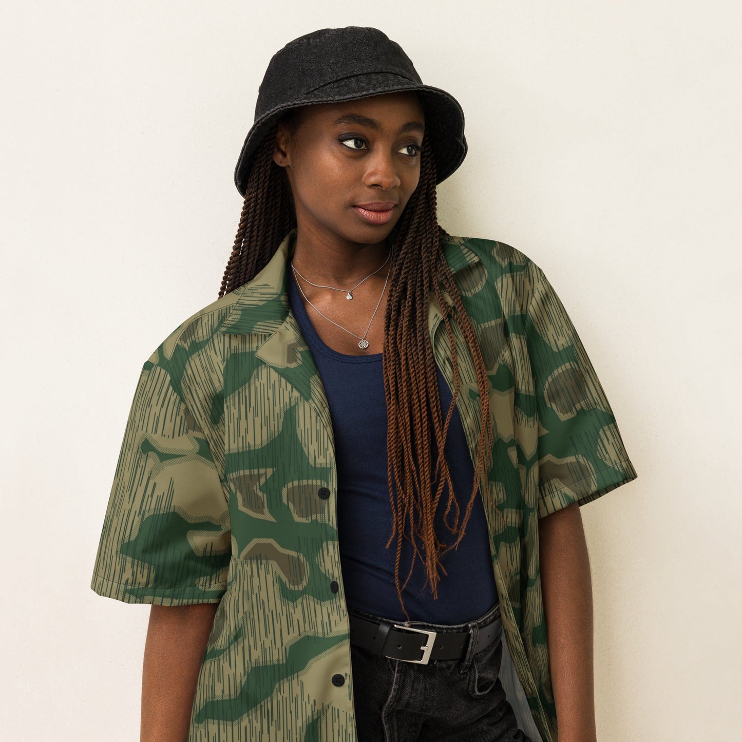 German Sumpfmuster Marsh CAMO Unisex button shirt Button Shirts