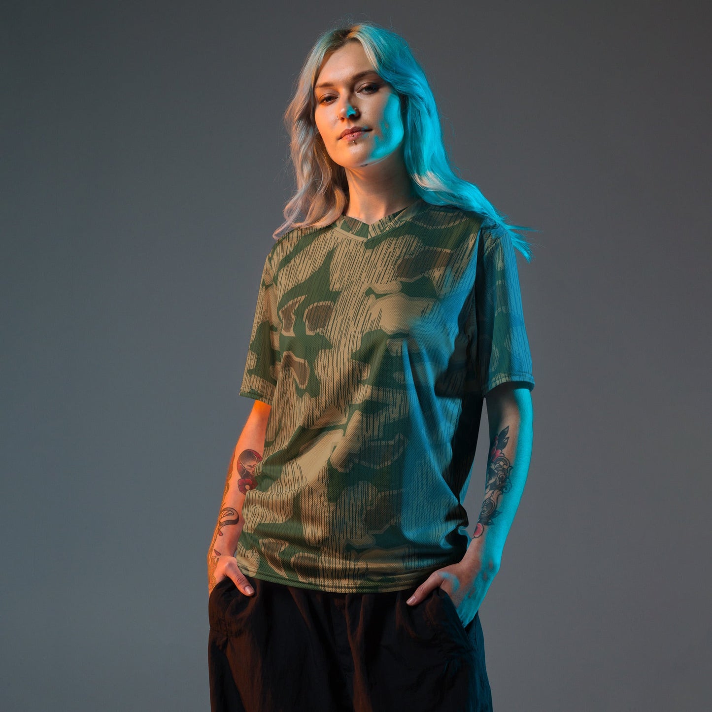 German Sumpfmuster Marsh CAMO unisex sports jersey - Sports Jerseys