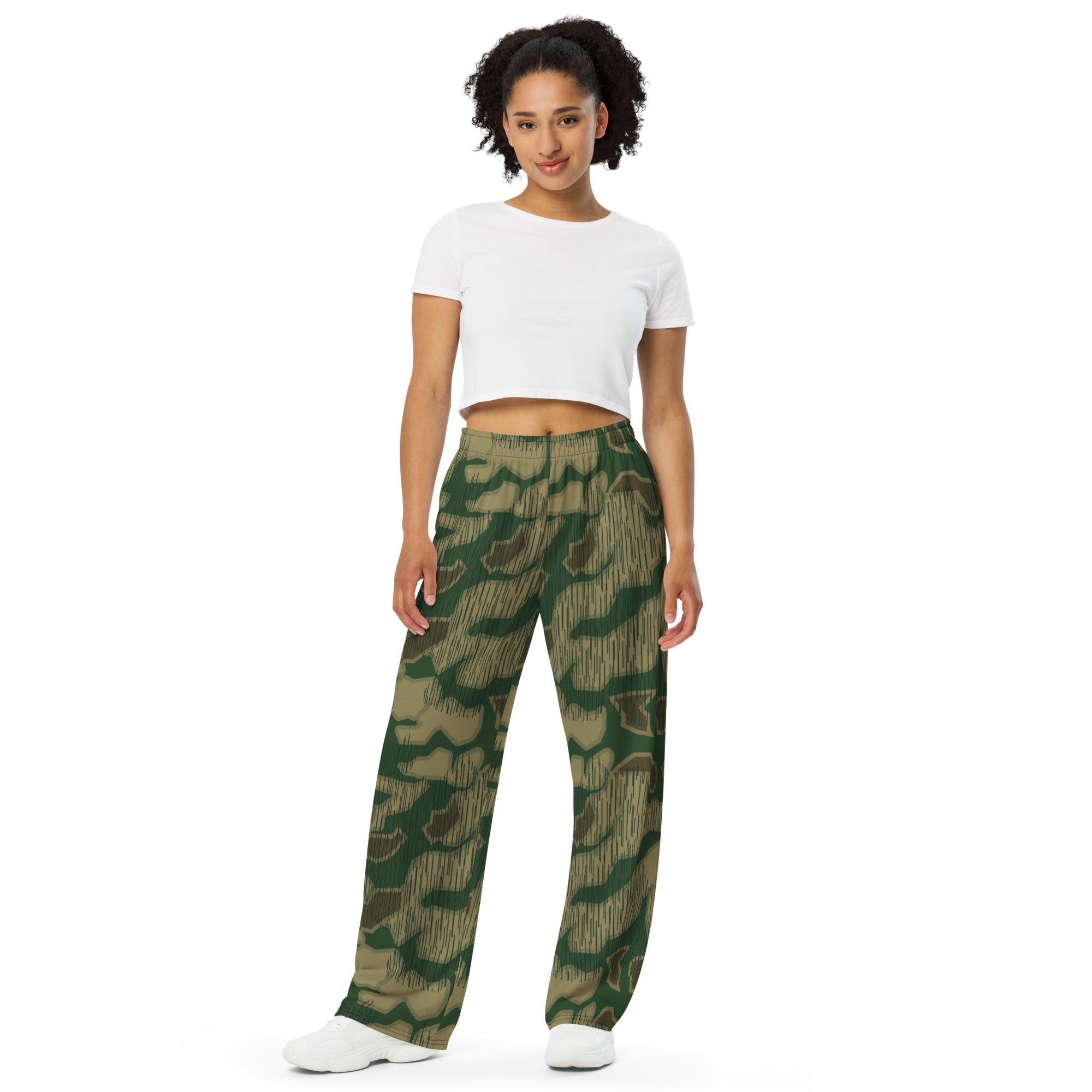 CAMO HQ - German Sumpfmuster Marsh CAMO Unisex Wide-Leg Leisure