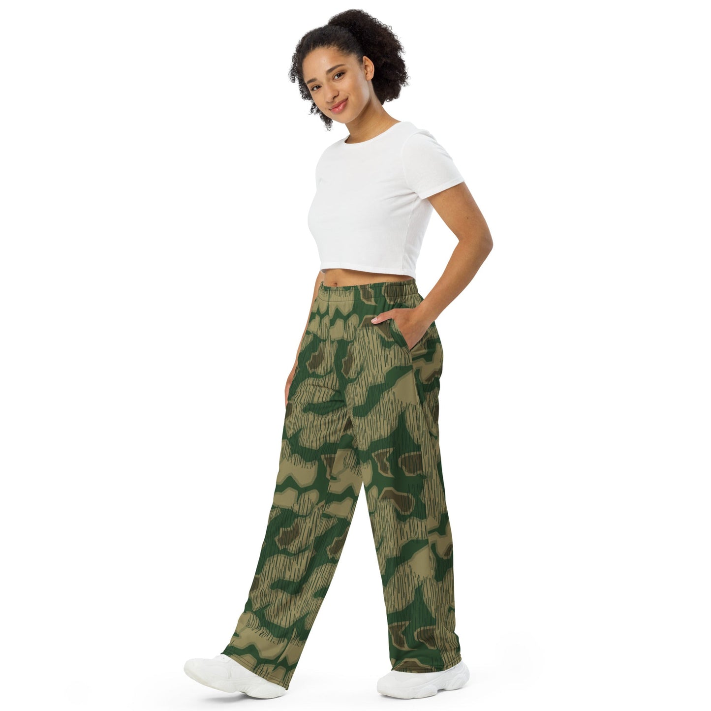 German Sumpfmuster Marsh CAMO unisex wide-leg pants - Wide-leg Pants