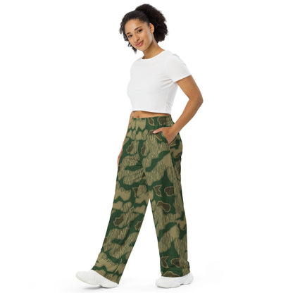 German Sumpfmuster Marsh CAMO unisex wide-leg pants - Wide-leg Pants
