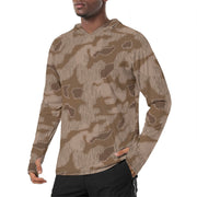 Sumpfmuster Where Eagles Dare CAMO Mens Sunscreen Sports Hoodie With Thumb Holes