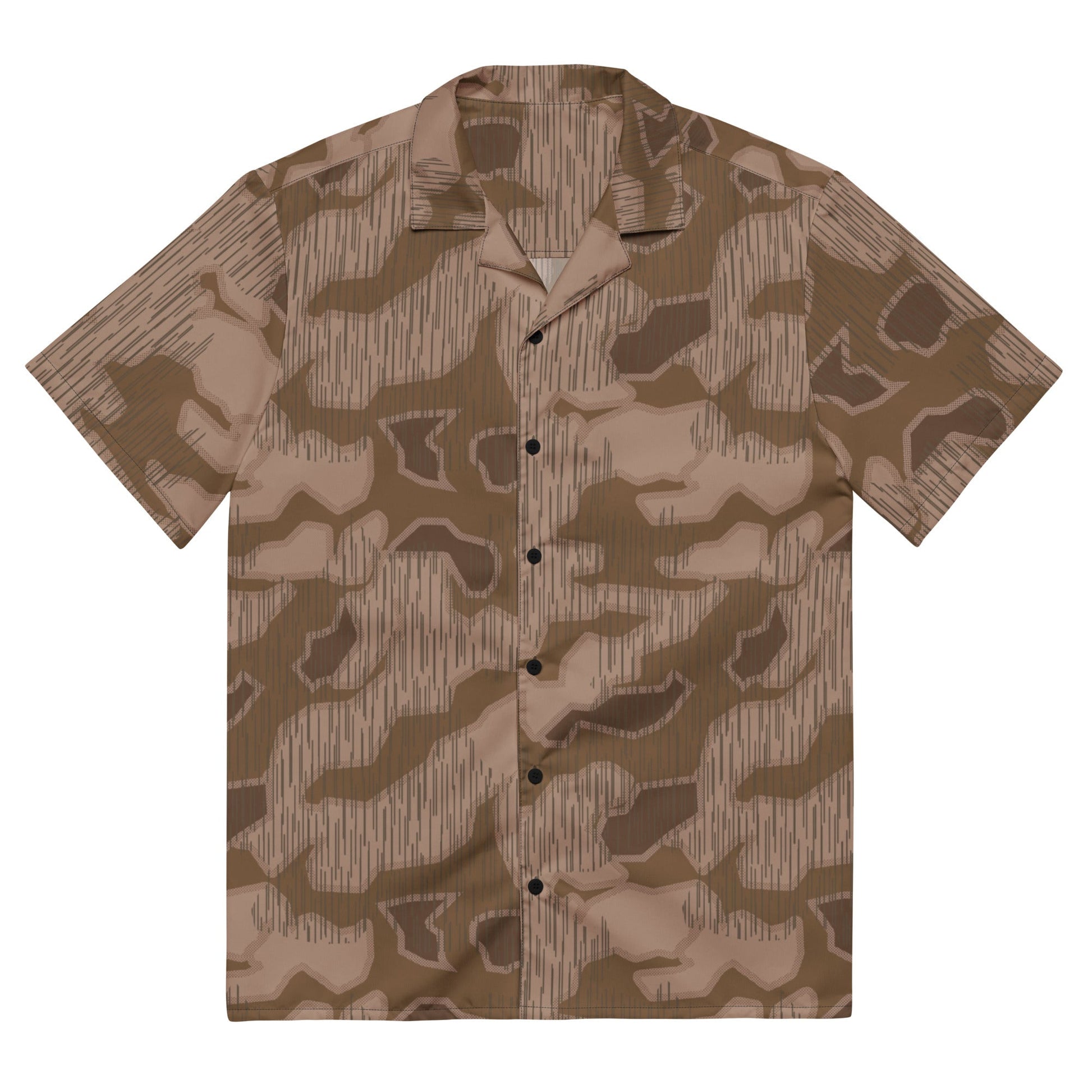 German Sumpfmuster Where Eagles Dare Movie CAMO Unisex Short-Sleeve Button Shirt - 2XS