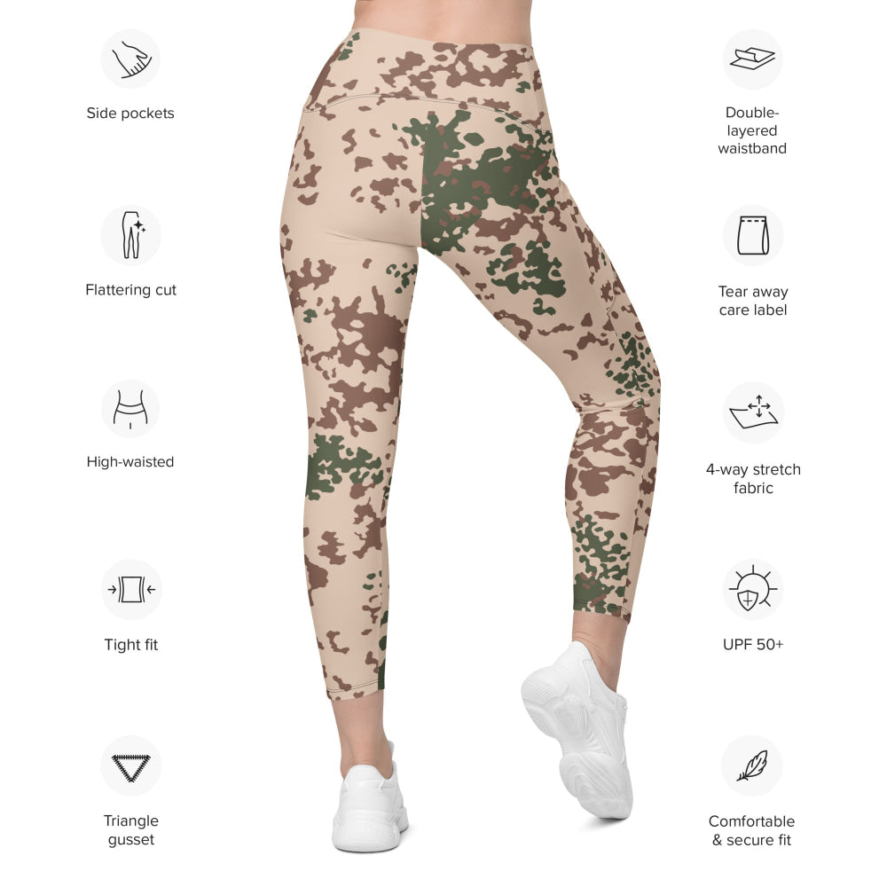 German Tropentarn CAMO Leggings with pockets - Womens With Pockets