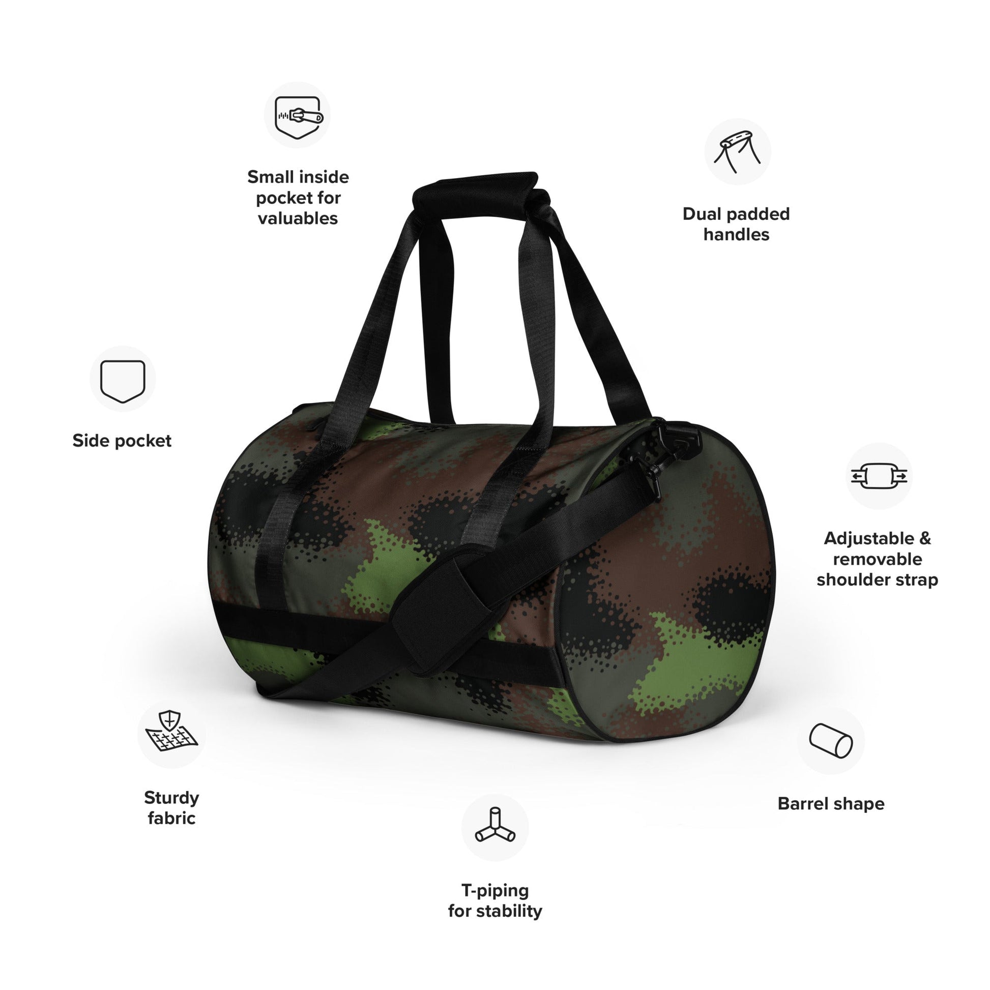 German Truppenversuch Punkttarnmuster CAMO Gym Bag